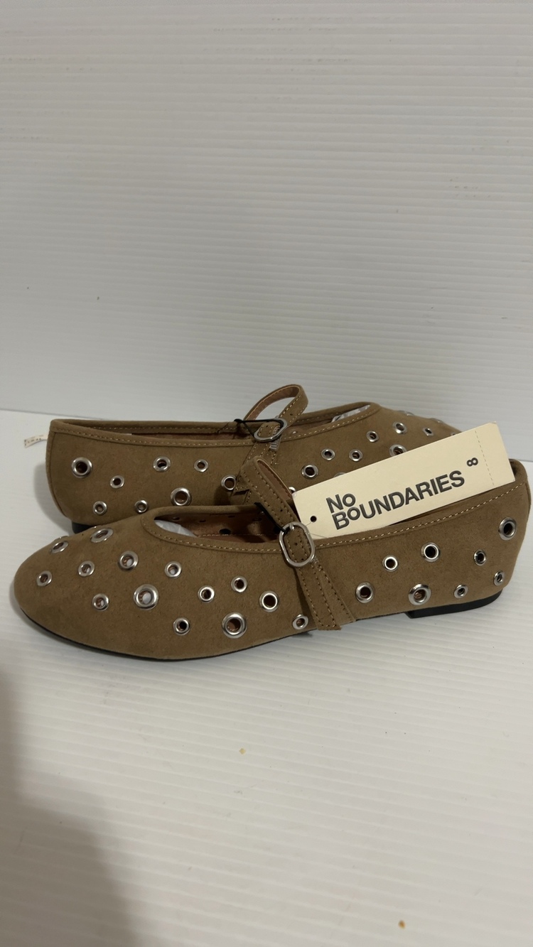 No Boundaries Women's Brown Mary Jane Flats Size 8
